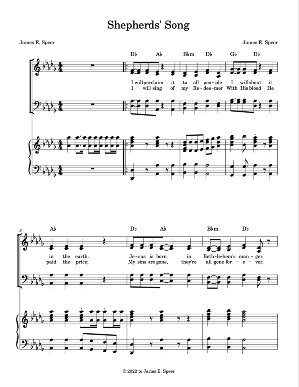 Shepherd's Song |SATB